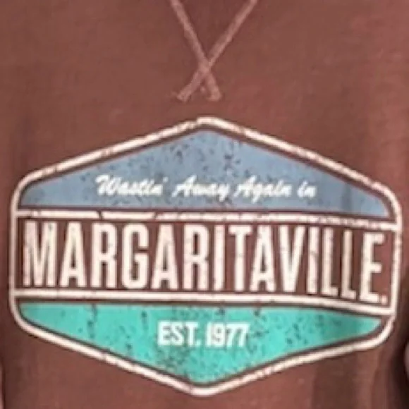 Vintage Sweatshirt Jimmy Buffet Wastin Away In Margaritaville Size Large - Picture 7 of 9